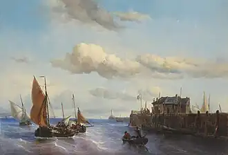 Louis Johan Hendrik Meijer (1842) - Meijer, Louis, catalogue number 226, Gezigt op den Vuurtoren te Dieppe [5]