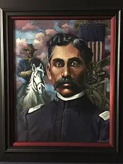 Original oil painting by Samuel Dunson on loan to Tennessee State University by a private collection.