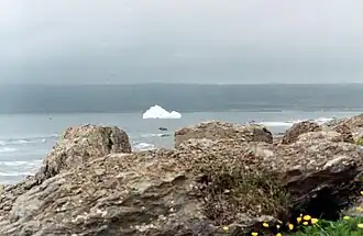 Rocks, iceberg, from L'Anse Amour hamlet