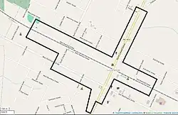 This is a map of the la grange historic district.