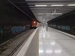 A Class 447 EMU at the Rodalies de Catalunya platform