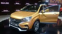 Lada XRAY Cross concept shown in Moscow International Automobile Salon, 2016