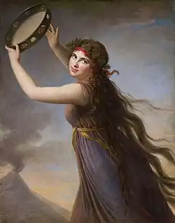 Élisabeth Vigée Le Brun , Emma, Lady Hamilton as a Bacchante , circa 1790