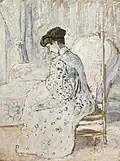 "Lydie Seated, Symphony in White," between 1896 and 1927.