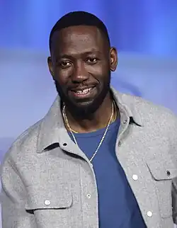 Lamorne Morris at the 2022 WonderCon in Anaheim, California.