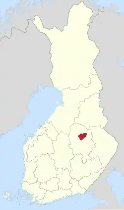 Location of Lapinlahti in Finland