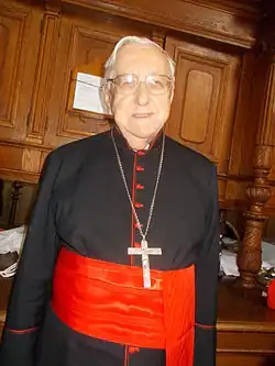 Cardinal László Paskai, First Spiritual Protector and Chaplain General of the Orléans obedience from 2004 to 2012.