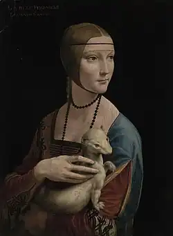 Lady with an Ermine, Leonardo da Vinci, c. 1490