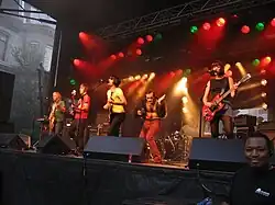 Les Breastfeeders performing in Montreal