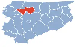 Location within the voivodeship