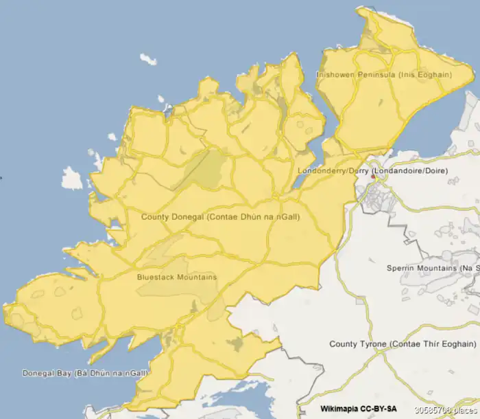 Ranafast is located in County Donegal