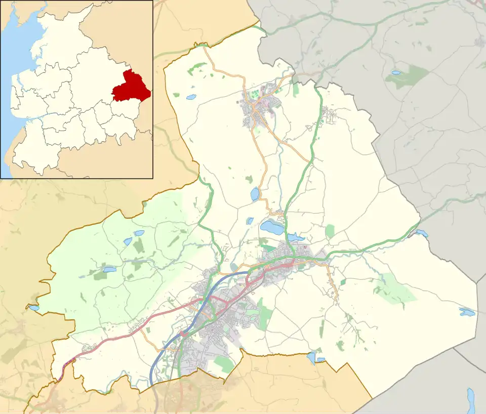 Castercliff is located in the Borough of Pendle