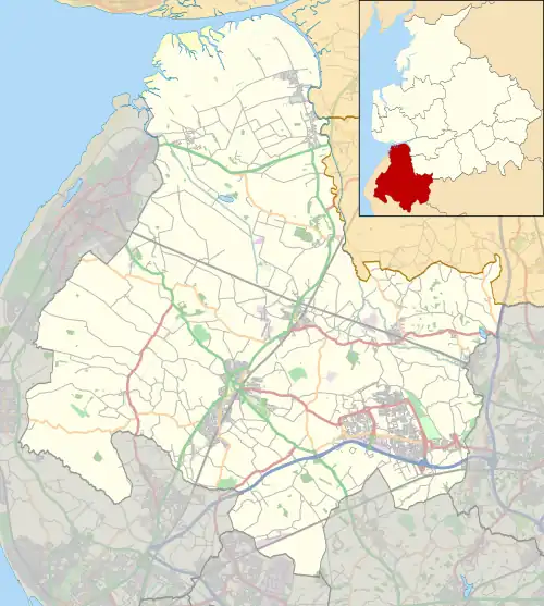 Parbold is located in the Borough of West Lancashire