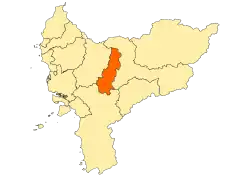 Location within West Kalimantan