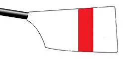 Image showing the rowing club's blade colours