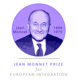Logo of the Jean Monnet Prize for European Integration