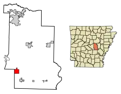 Location in Lonoke County, Arkansas