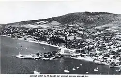 Aerial of Lords Beach and the Riviera Hotel in the 1930s