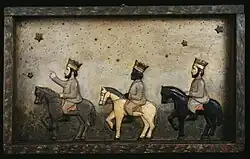 Image 10Los Reyes Magos painted by Hipolito Marte Martinez, "In Puerto Rico, Melchior is always represented with dark skin" (from Culture of Puerto Rico)