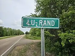 Lu-Rand Highway Sign on U.S. Route 49.