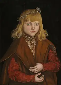 Portrait of a Saxon Prince (possibly Johann, husband of Elizabeth of Hesse), c. 1517