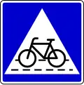 Cyclist crossing