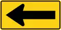 W1-6L Arrow (left)