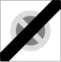 23g) — End of time-limited parking zone