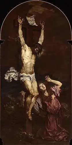 Mary Magdalene at the foot of the Cross, 1663-1664, Museum of 18th-century Venice