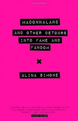 The book cover in bright pink with the book and author name written in bold, black letters on it.