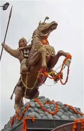 Statue of Maharana Pratap in Chikhli, Maharashtra