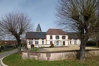 The town hall and school in Garancières-en-Drouais