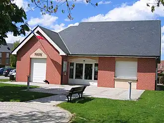 The town hall in Rouville
