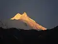 Manaslu after sunrise