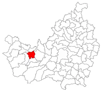 Location in Cluj County