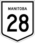 Provincial Trunk Highway 28 marker