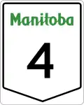 Provincial Trunk Highway 4 marker