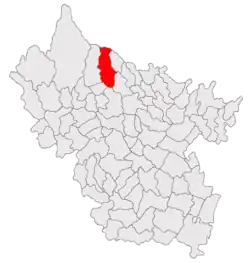 Location in Buzău County
