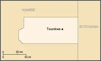 Map of the Bantustan
