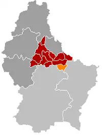Location of Medernach