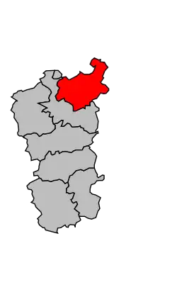 Location of the canton in the arrondissement of Commercy