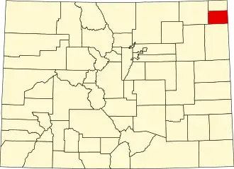 State map highlighting Phillips County