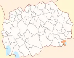 Location of Dojran Municipality
