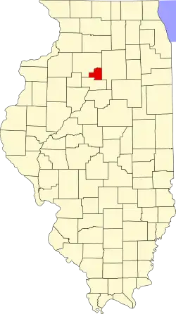 State map highlighting Putnam County