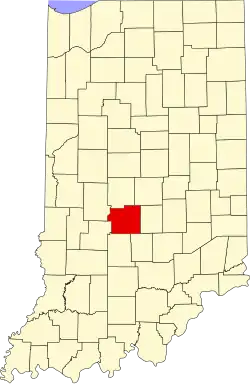 State map highlighting Morgan County