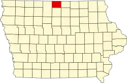 State map highlighting Winnebago County