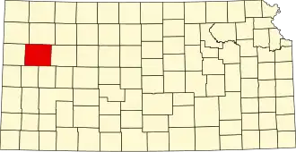 State map highlighting Logan County