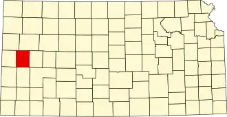 State map highlighting Wichita County