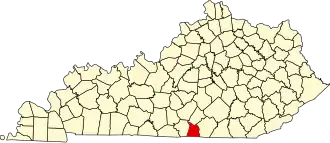 State map highlighting Clinton County