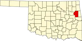Cherokee County map
